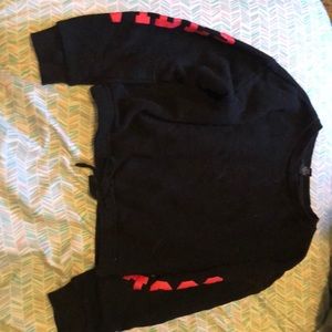 Forever 21, cropped, long sleeve shirt.